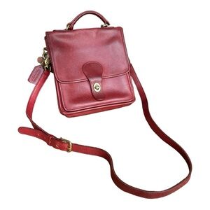 Vintage coach 5130 Red Station Crossbody/Shoulder Bag. Shoulder strap included